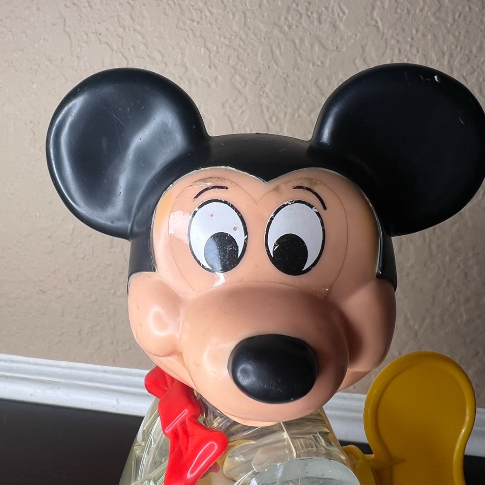 Vintage 1970s Disney Mickey Mouse Windup Toy Transparent Gear Body Gabriel - Picture 2 of 10